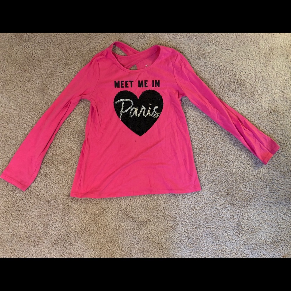 Justice Girls Meet Me Sequin Flip Tee
